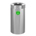 Alpine Industries 27 Gallon Compost Trash Can, Stainless Steel Waste Bin Receptacle ALP475-27-CO